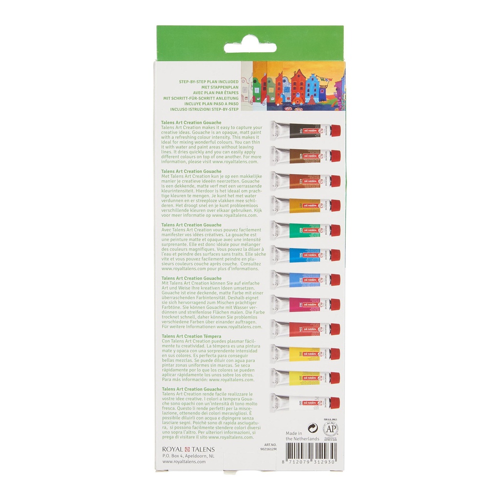 Talens - Art Creation - Gouache set | 12 x 12 ml