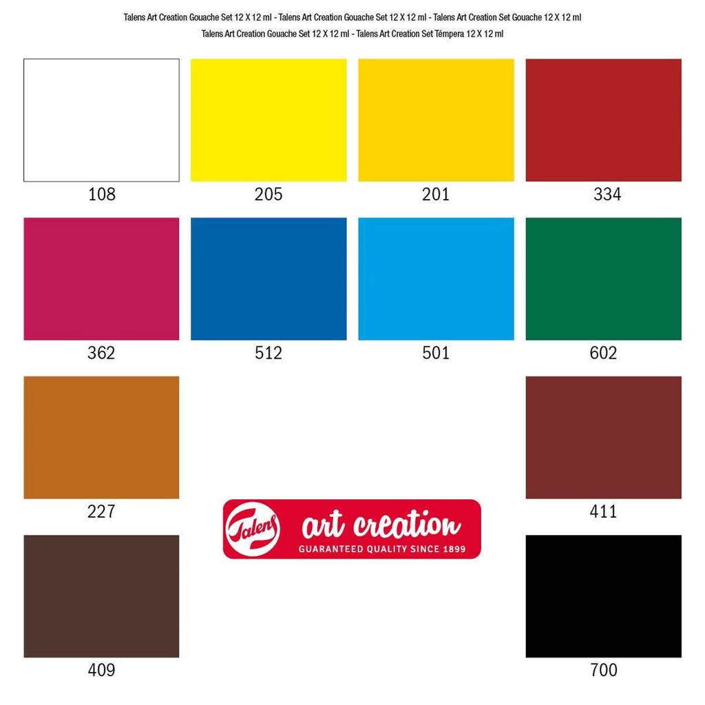 Talens - Art Creation - Gouache set | 12 x 12 ml