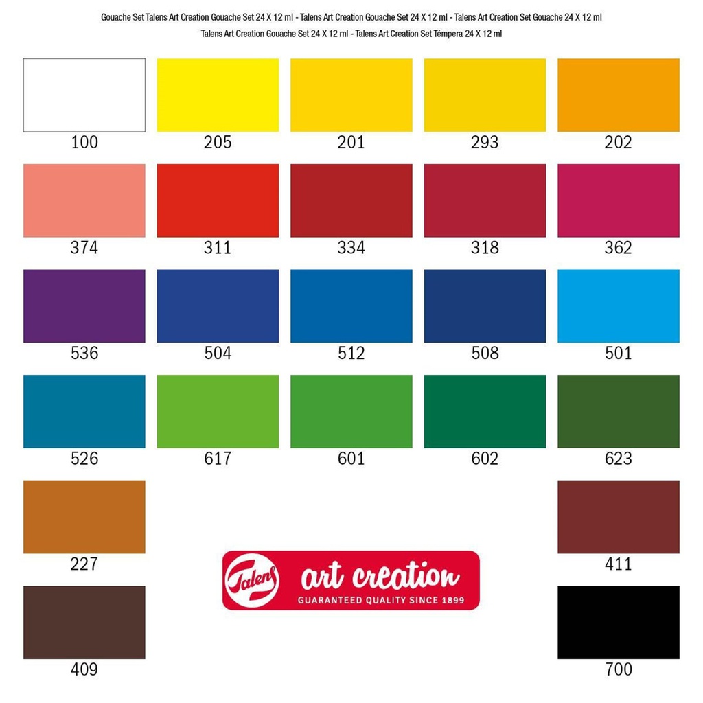 Talens - Art Creation - Gouache set  24 x 12 ml