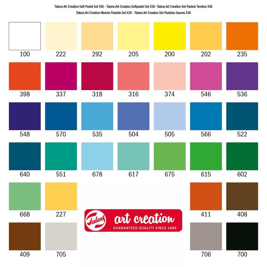 Talens - Art Creation - Soft pastel set 36colours