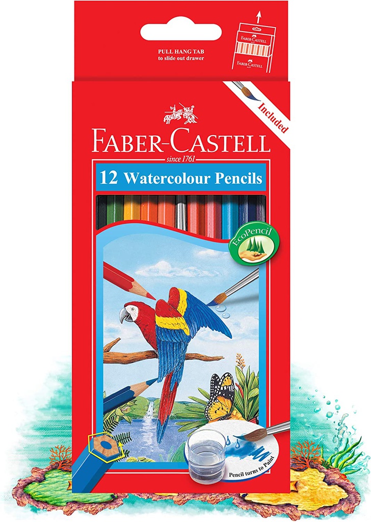 Faber Castell –Watercolor pencils – Long pencil 12 color