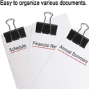 Metal - Binder Clips -  Black 19 mm