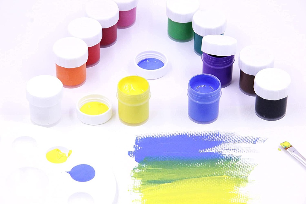 Sudor - SD575  Poster Gouache Colors Water Based - Set of 12 Basic Colors 12 ML