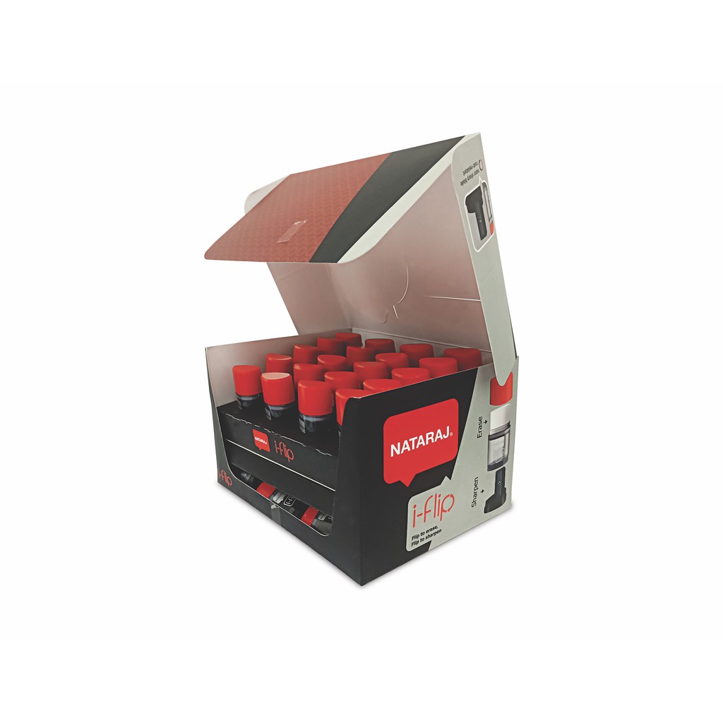 Nataraj - Sharpener and Eraser - 2 in 1, just flip