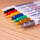 Aide - 110  Paint Marker - Doko Marks On anything Oil-Base Set Brush Tip - Colors