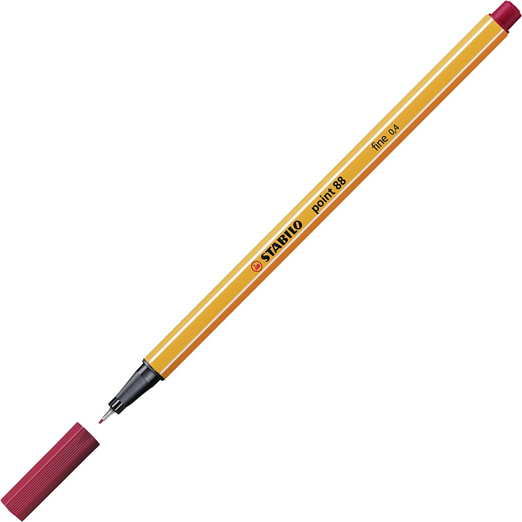 Stabilo -  Fineliner Point 88  - Long pen - 50 Dark Red