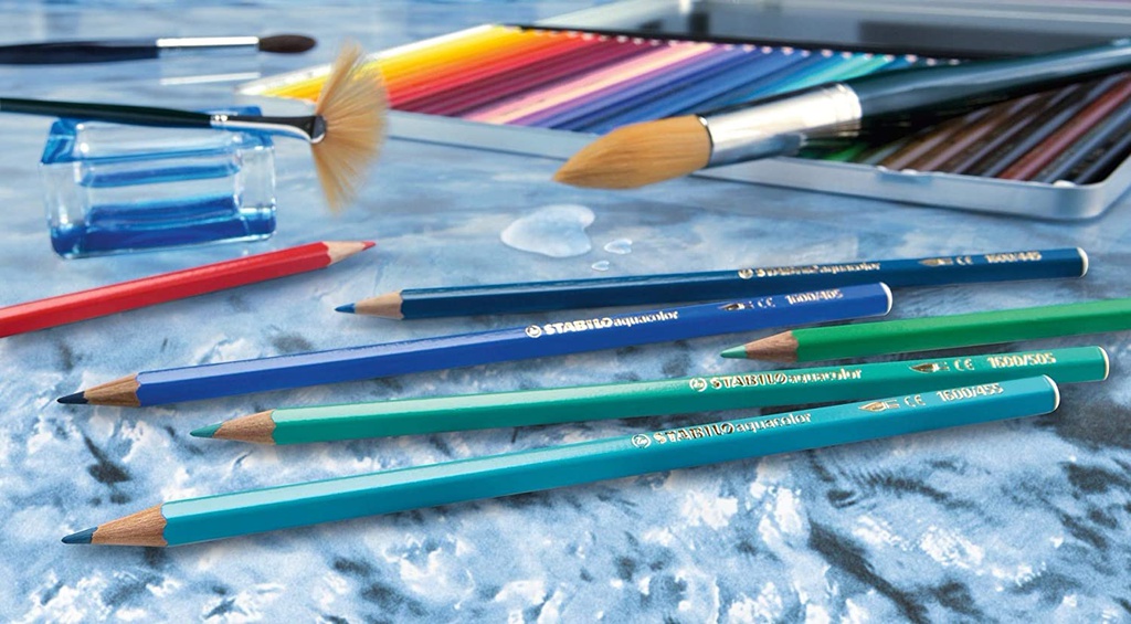 Stabilo - Aquacolor Arty Colored Pencil set - 24 Long Pencil