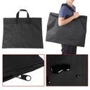 Art Bag - Black High Cloth 1/4 Sheet - Spill Resistant Artist Portfolio -  Shoulder Strap (52 cm x  37 cmx 1.5 cm)