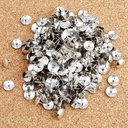 MG Chenguang - Thumb Tacks Push Pins - Silver Round Head Pin - One Box