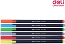 Deli-  Fineliner set  - Long pen - 6 colors