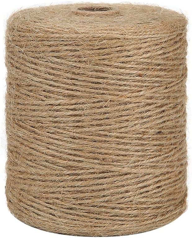 Burlap, 3 Ply - Natural Jute Twine,  Arts, Crafts, Packing Materials Packing, String for Gifts, Decoration.