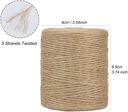 Burlap, 3 Ply - Natural Jute Twine,  Arts, Crafts, Packing Materials Packing, String for Gifts, Decoration.