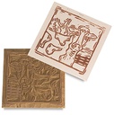 Linoleum, lino Black Color - Print Cut Artist Printmaking Lino Plates Art Unmounted - Carve Plates Sheet Studio Print Cut Carving