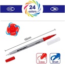 Sky Glory -  Dual Brush Pen and Fineliner set  - Long pen - 12 colors