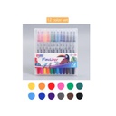 Sky Glory -  Dual Brush Pen and Fineliner set  - Long pen - 12 colors