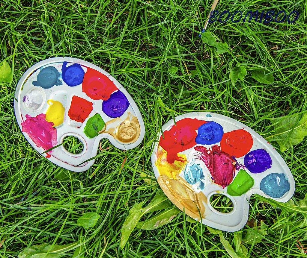 Plastic Palette - Paint Plastic Tray 6 round , 4 irregular - 10 points