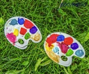 Plastic Palette - Paint Plastic Tray 6 round , 4 irregular - 10 points