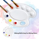 Plastic Palette - Paint Plastic Tray 9 Rounded Points