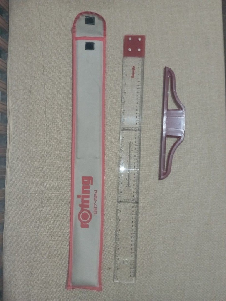 Rotring - T square Shape Plastic Ruler - 80 CM