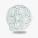 Prima - Round Tray transparent Plastic Palette- 5 wells
