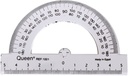 Queen - Plastic Math Protractor 1001 -180 Degree - Transparent plastic