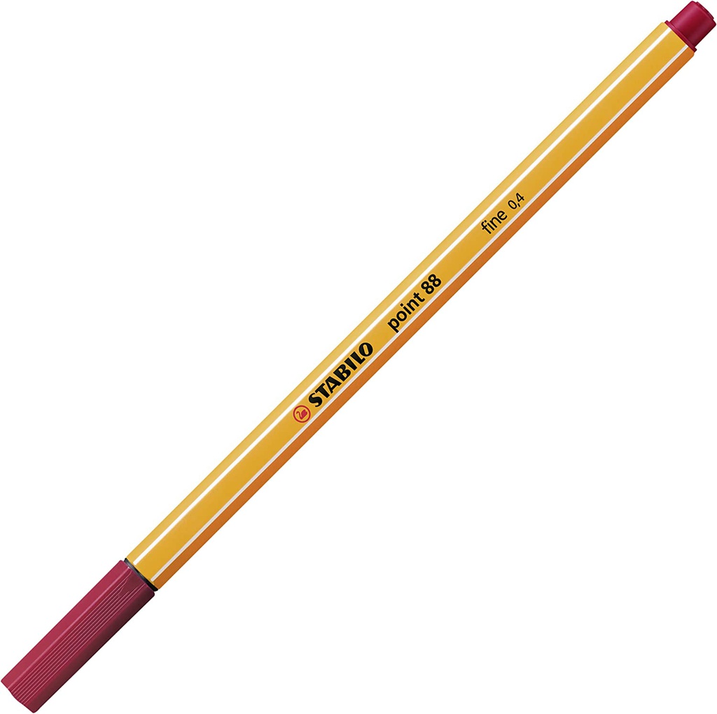 Stabilo -  Fineliner Point 88  - Long pen - 50 Dark Red