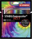 Stabilo - Aquacolor Arty Colored Pencil set - 24 Long Pencil