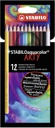 Stabilo - Aquacolor Arty Colored Pencil set - 12 Long Pencil