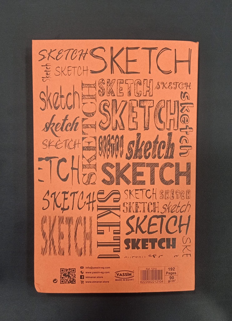 Sketch - Yassin - Kraft 192 sheets - size 25.3 × 17.8 cm - paper 90 gm