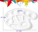 Plastic Palette - Paint Plastic Tray 6 round , 4 irregular - 10 points