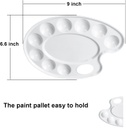 Plastic Palette - Paint Plastic Tray 9 Rounded Points