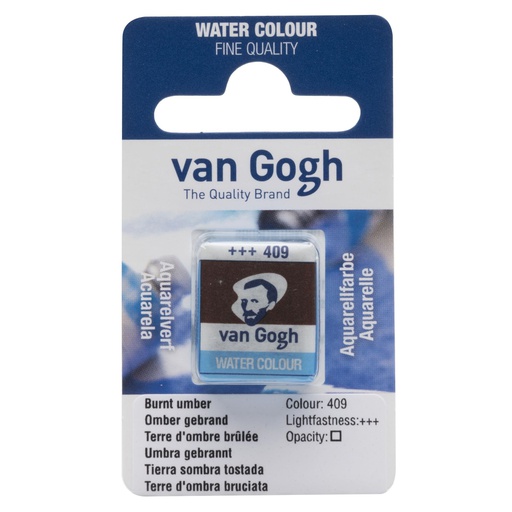 Talens - Van Gogh - Water color Pan, Burnt Umber 409