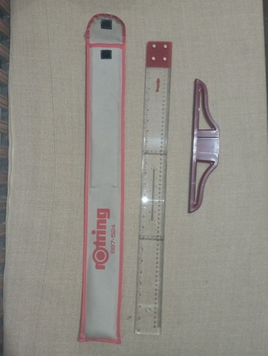 Rotring - T square Shape Plastic Ruler - 80 CM