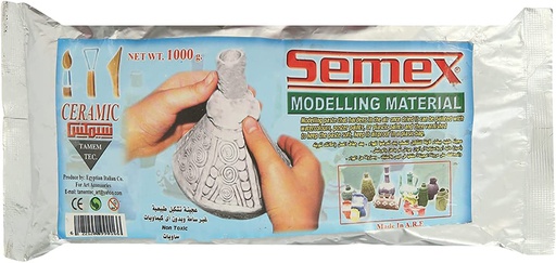 Semex - Aswan Ceramic Modelling Material - White 1000GMs