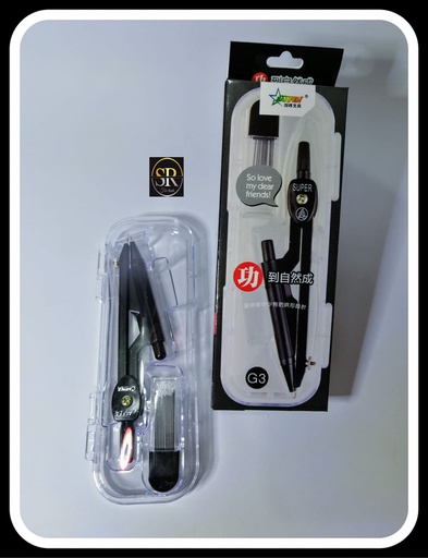 G3 - Compass Set with Lead core or with  Pencil per pad Geometric