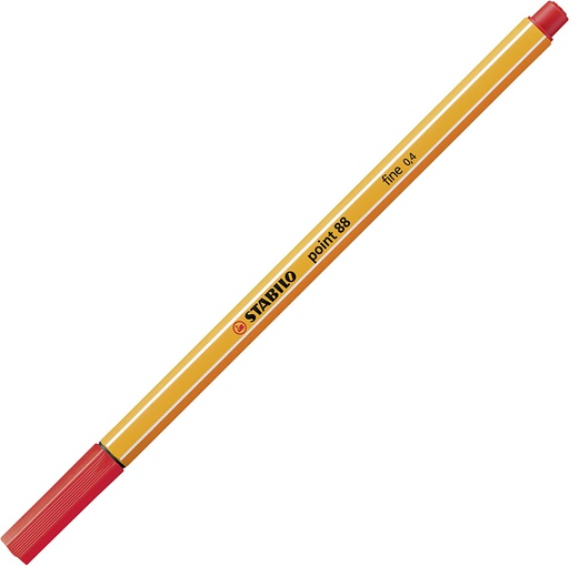 Stabilo -  Fineliner Point 88  - Long pen - 40 Light Red