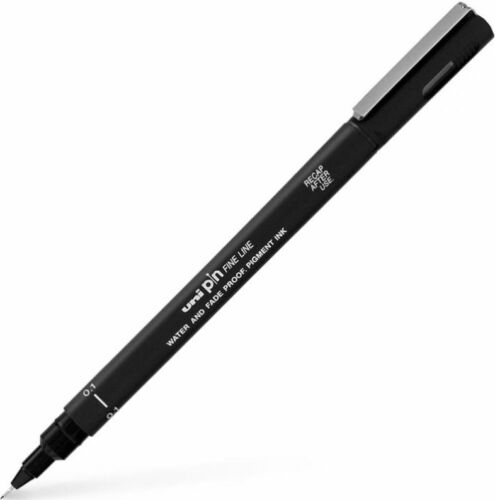 Uni Pin - Fineliner - Water and Fade proof - Pigment ink - 0.1