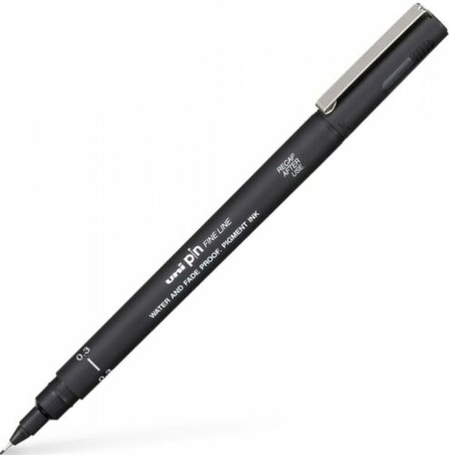 Uni Pin - Fineliner - Water and Fade proof - Pigment ink - 0.3