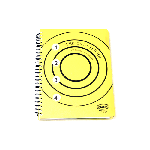 Notebook - Yassin - 4 Ranges 152 Sheet - size A5 - paper 70 gm