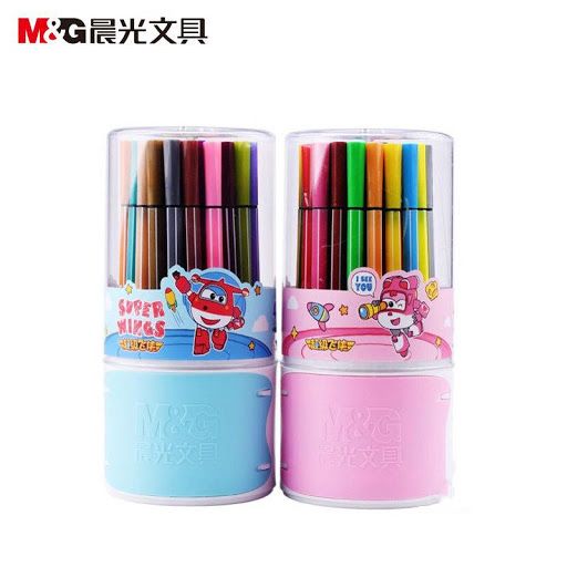 MG Chenguang  - Super Wings - Pack Of 48 Flowmaster Markers - Washable Water Color