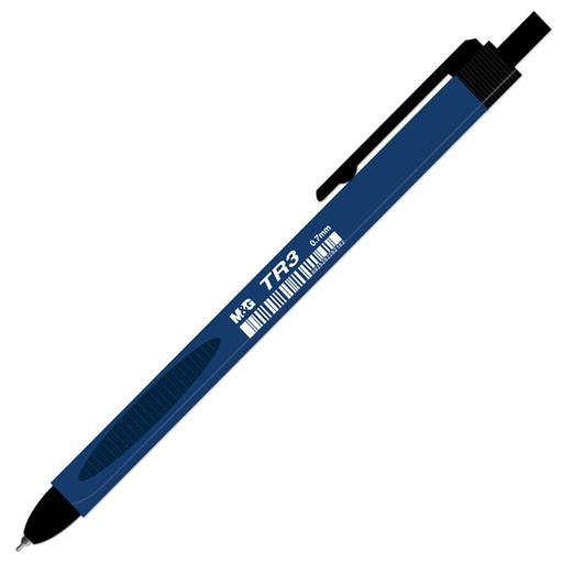 MG Chenguang - Triangle Mechanical Ballpoint pen - TR3 Blue Color, Tip size 0.7