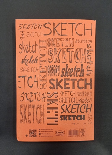 Sketch - Yassin - Kraft 192 sheets - size 25.3 × 17.8 cm - paper 90 gm