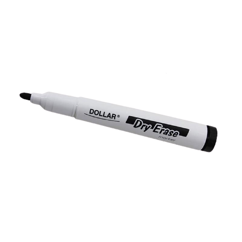 Dollar - Whiteboard Marker Pen - Water-base Ink - Easy Erase - High Capacity, black
