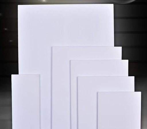EG - Stretched White Blank Canvas - Primed Cotton - for Acrylics, Oils & Other Painting
