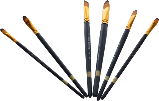 Keep Smiling - set of 7 brushes - short handle - different big sizes
