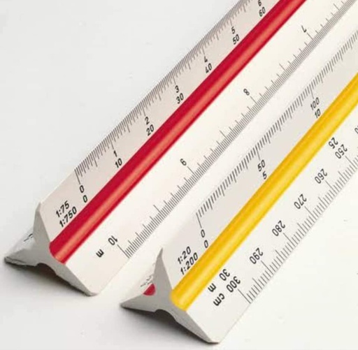 CN 0033 - 3030 Architectural Scale Ruler Architect Scale Triangular Scale Ruler for Architects